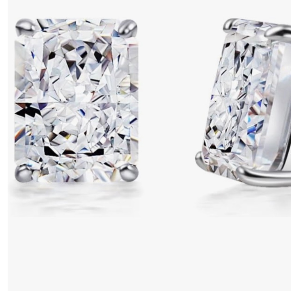 1.5ct Radiant Studs - Picture 6 of 14